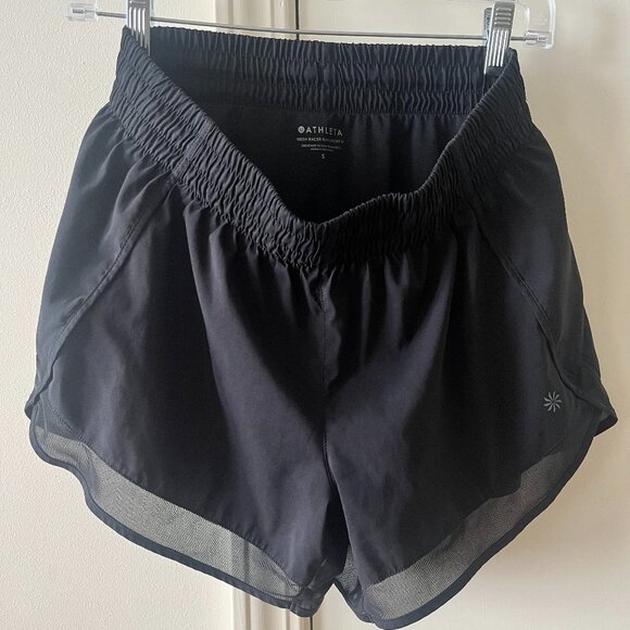 Athleta Mesh Race Run Short 4" Black Women’s Size Small - Picture 9 of 10
